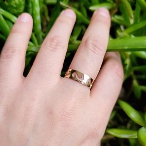 New Classic Gold Simple Dainty Swirl Ring Band & Toe Ring